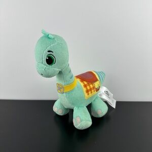 Dino Ranch Clover Dinosaur 7" Green Blue Plush Stuffed Animal Baby Brontosaurus